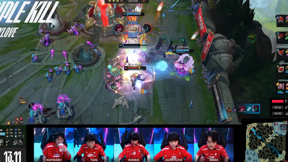 TES碾压LGD，Doinb惊艳世界的简单介绍