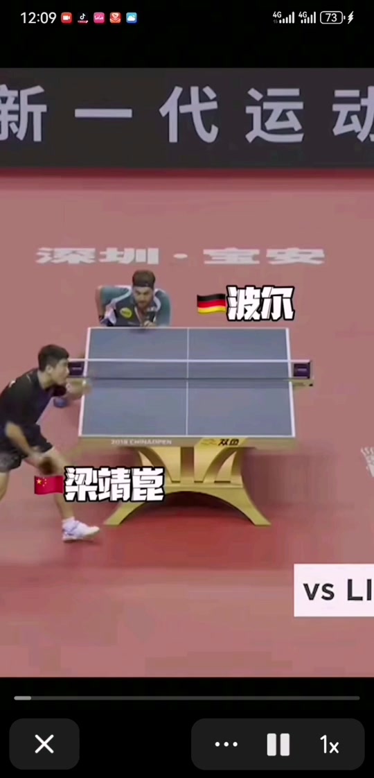 包含德国乒乓球队翻盘法国乒乓球队，波尔统治全场的词条